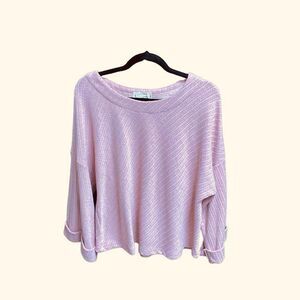 Love Richie Pink Bell Sleeve Top Size Medium NWT